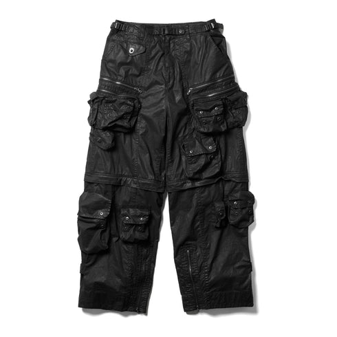 JULIUS 917PAM11 Black / Neo Tactical Wide Pants